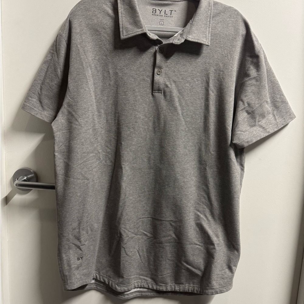 NWOT Bylt Men's Gray Polo Shirt